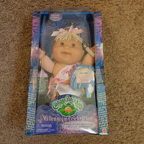 Cabbage Patch Kids Other - Cabbage Patch Kids Millennium Celebration Doll Happy 2000 Vtg Y2K Cora Cinda NIB